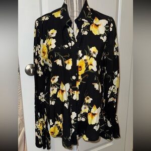 NWT Forever 21 Floral blouse sz L